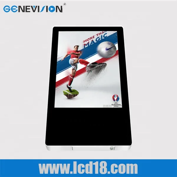 18.5 inch Indoor elevator advertising super thin stand alone video display elevator advertising screen