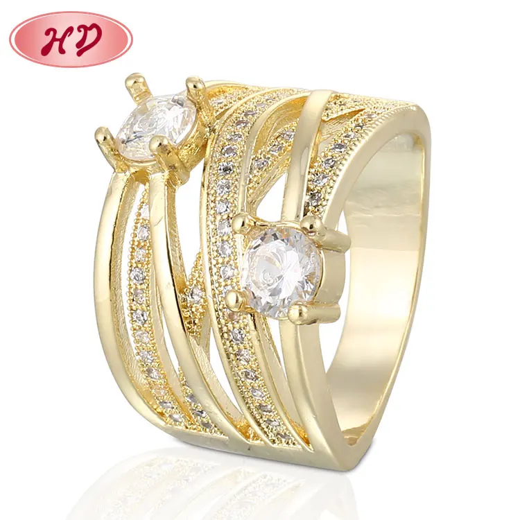 Fashion High Quality Peacock Plated Diamond Rings Jewelry Women