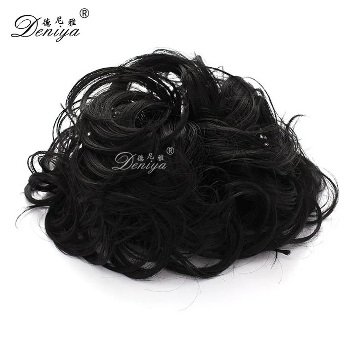 Small messy Hair Bun Chignon dance hair pieces make your own hair pieces