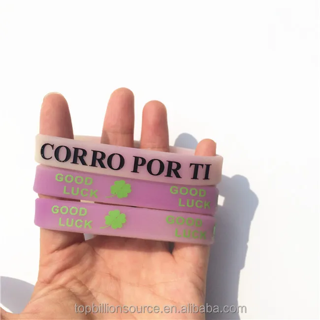 
custom cheap uv sun color changing bracelet 