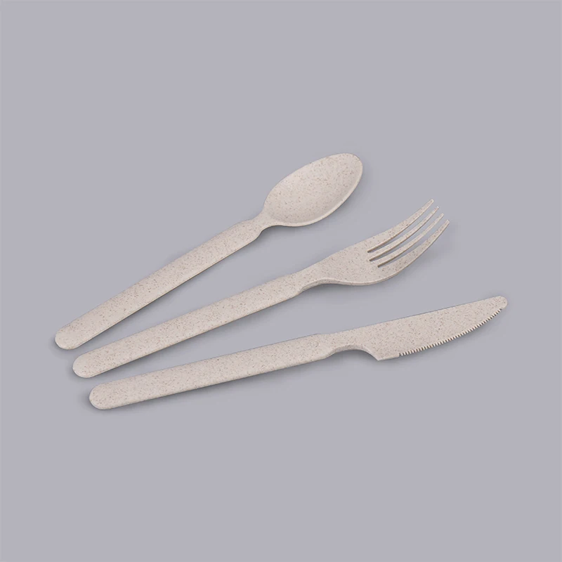 Flatware Nature 100% Compost Wheat Straw Cutlery Plastic Biodegradable Spoon