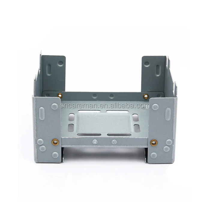 Portable Mini Emergency Stove, Ultralight Pocket Folding Solid Alcohol Wax Hexamine Block Stove Burner w/4pcs Solid Fuel Tablets