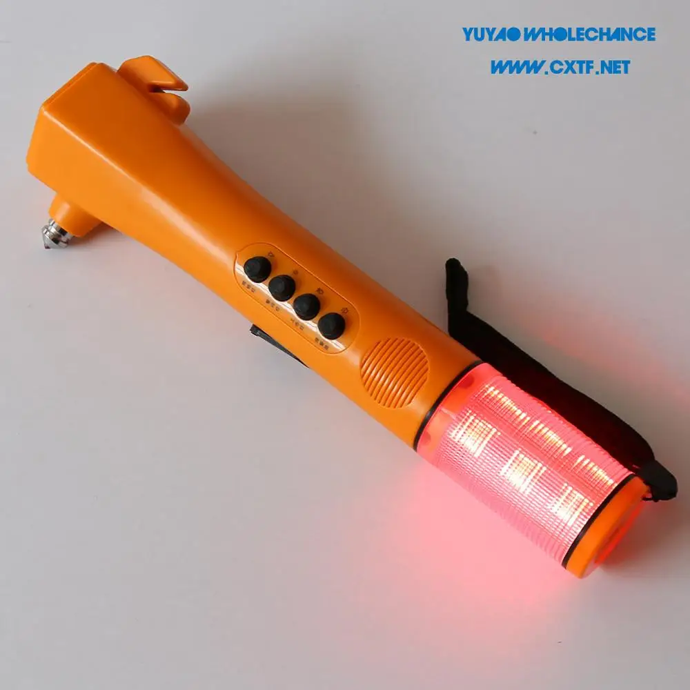 
Acousto-optic Alarm Car Emergency 3.7v Rechargeable Led Flashlight 