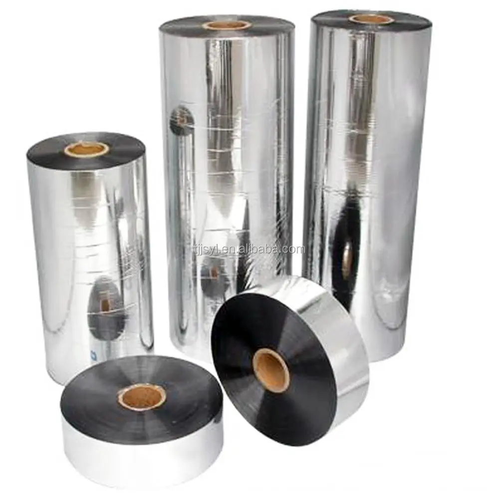 Золотой холодный Ламинат ПЭТ алюминий Металлизированная полиэфирная пленка 6 микрон