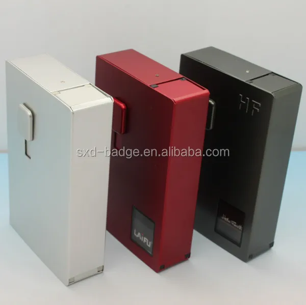 2015 professional fartory price hollow out metal business card holder