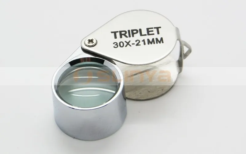 Folding Handhold 30x21mm Loupe Magnifier Magnifying glass Eye Loupe