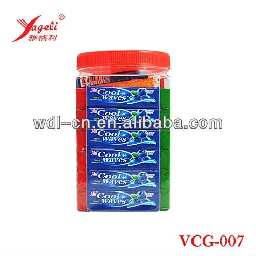 
Vogue Enjoy Product 5pcs Cool Wave Chewing Gum In Jar 