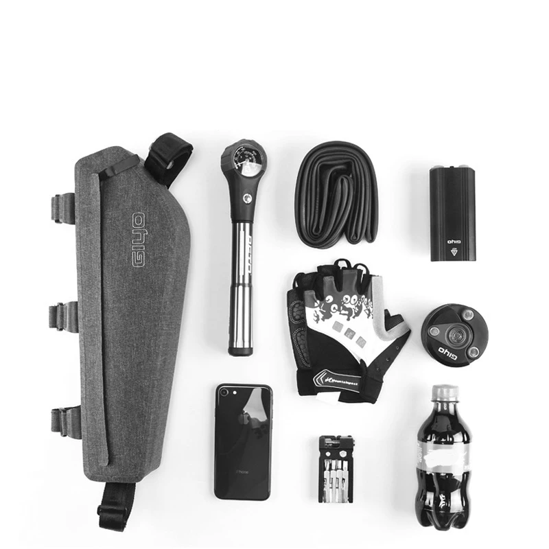 Road MTB Bike Bags Waterproof Cycling Front Tube Bicycle Frame Bags