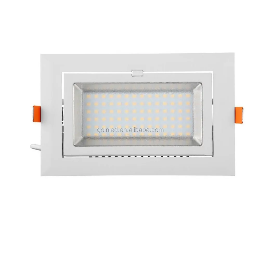 DALI 40W rectangular recessed led downlight 40W SAMSUNG 5630SMD adjustable shop lighter 40W projector led with lifud driver
