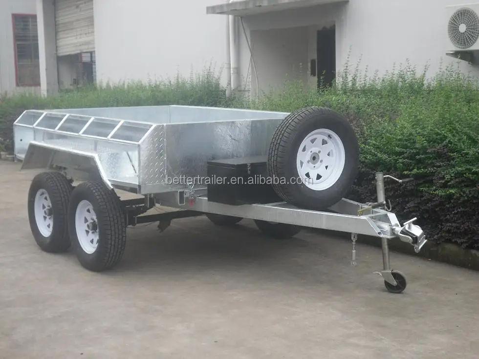 dumping trailer for rubbish , tractor box tipping trailer