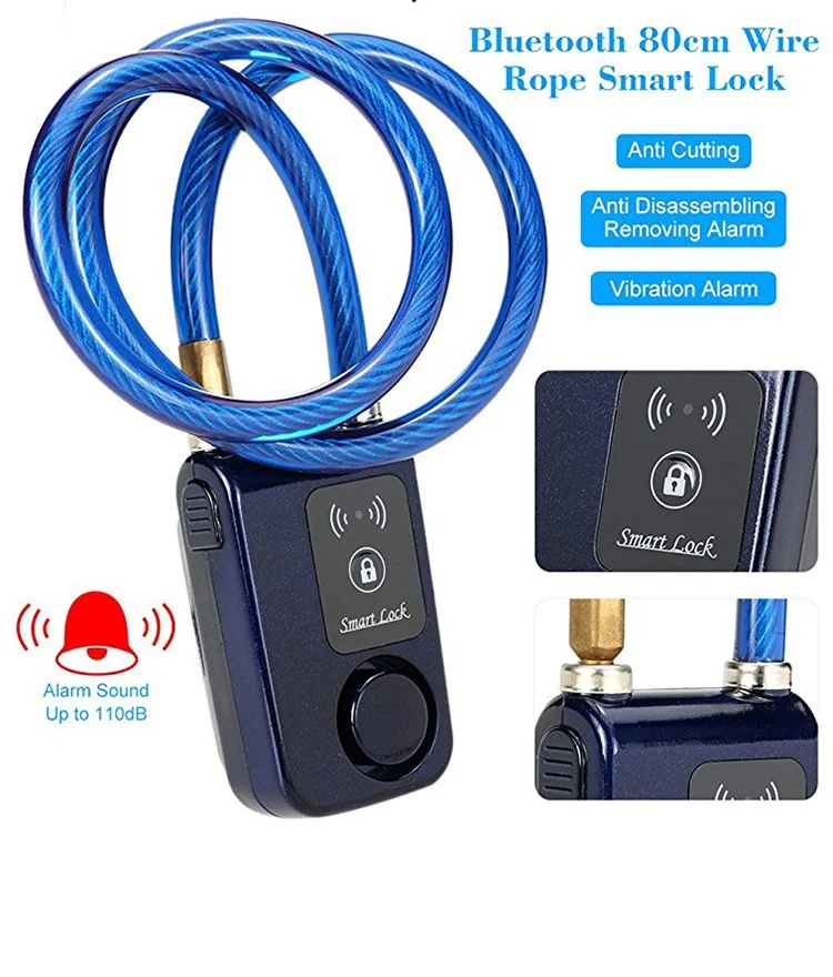 new gadget motorbike alarm padlock gate outdoor smart bike intelligent lock