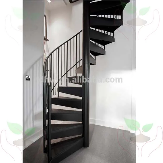 
indoor steel support metal spiral stairs/ save space used spiral staircase kits 