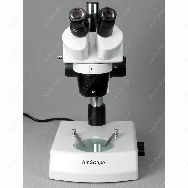 
AmScope Supplies 10X-15X-30X-45X Trinocular Stereo Microscope with Top & Bottom Lights 