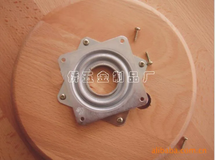 Мебельные гарнитуры из 4 дюйма свободного покроя с плиты шарикового поворотного подшипника ТВ стойки деревянный стол металла ленивый Сьюзен поворотной платформы