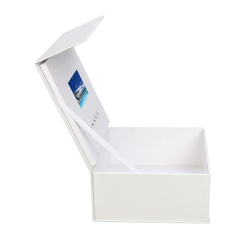 2019 Hot Customized Packaging Cosmetic Skin Care Products Video Brochure AutoPlay LCD Screen Gift Boxes