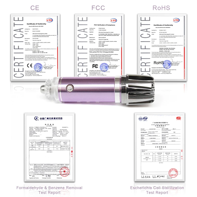 JO-6278 Ozone Generator Medical Therapy Car Scent Machine Healthlead Air Purifier Portable