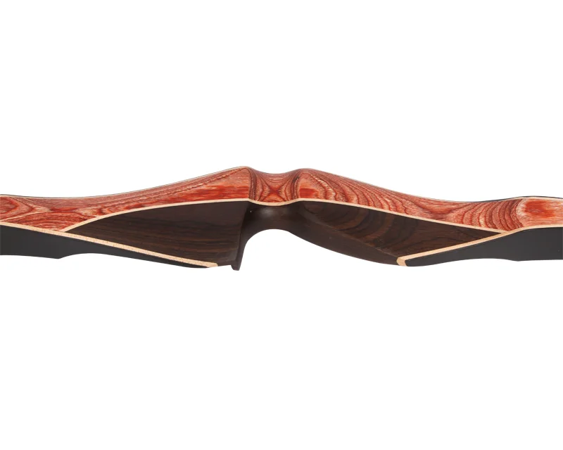 Archery wooden one piece recurve hunting bow, traditional archery hunting bow