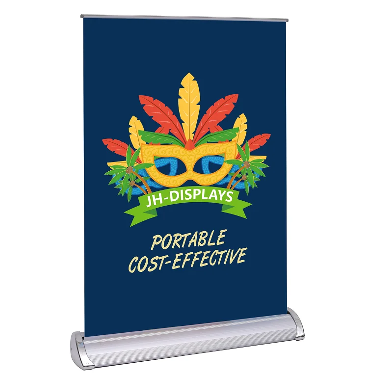 Aluminium Mini Roll Up Banner Retractable A4 Table RollUp Standee
