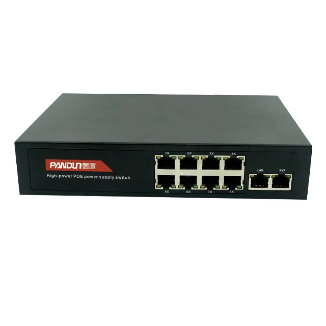10(8 2) port Gigabit Non standard 24V PoE Switch Network 10/100 mbps Smart Ethernet Switch (60802107283)