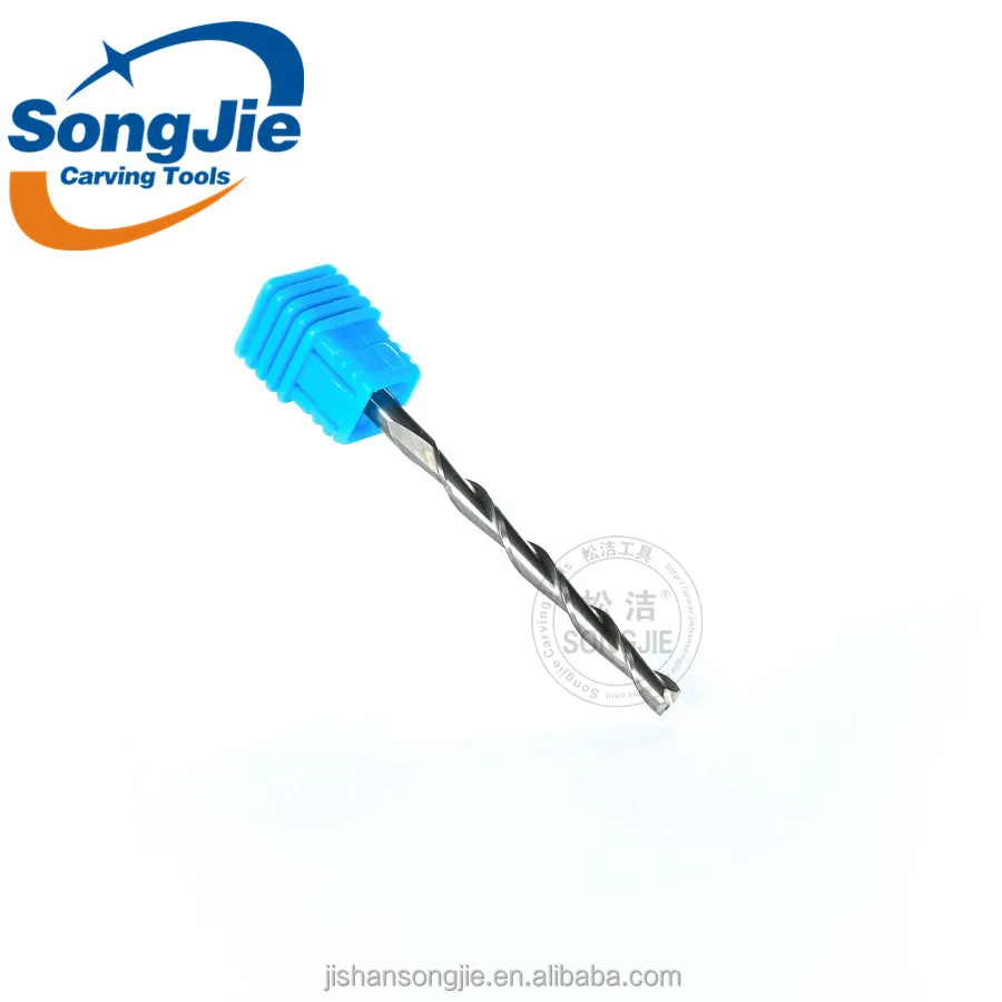 
Spiral cutter bits tungsten carbide cutting tools 2 flutes end mills for stainless steel 