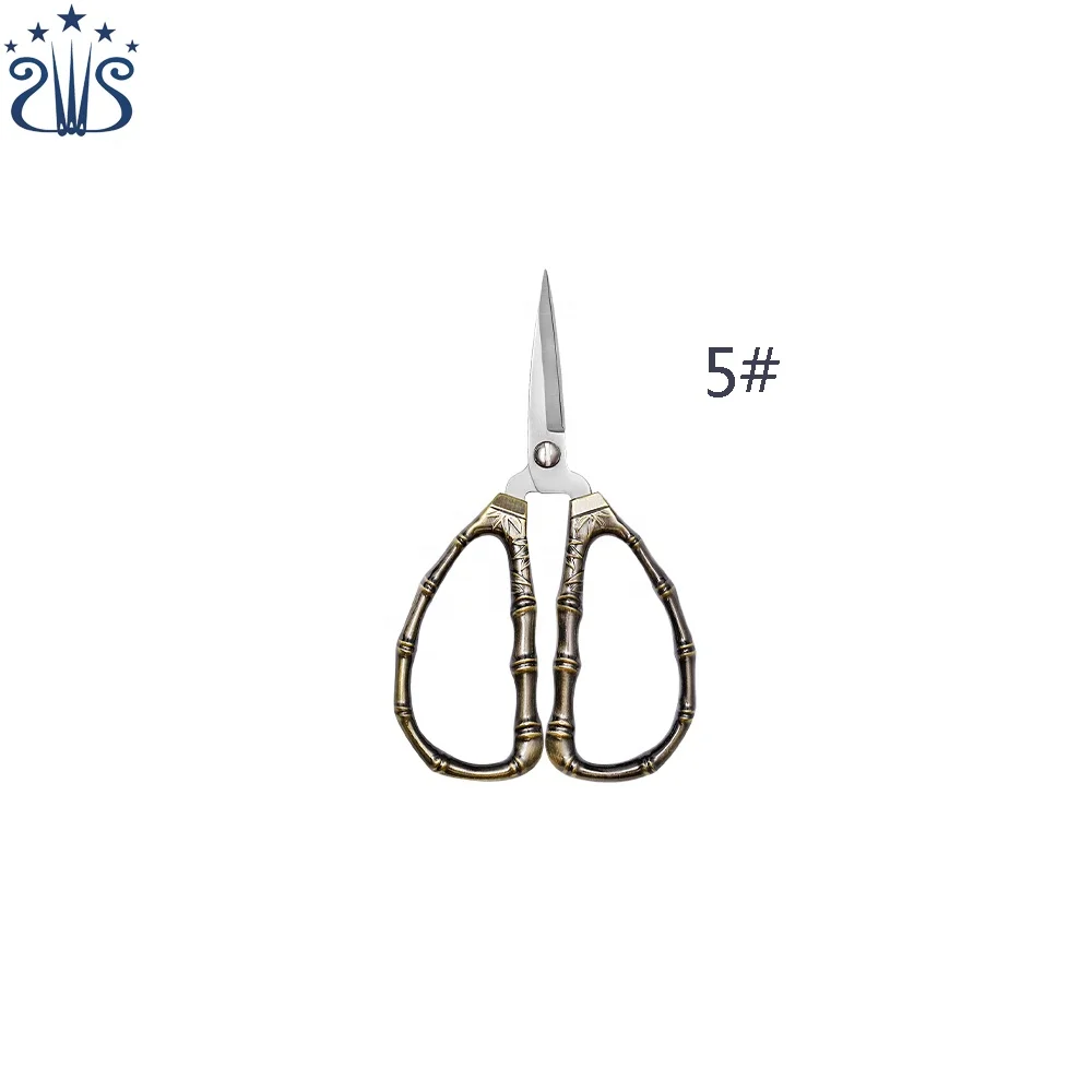 Bamboo Step by Step Stainless Steel Vintage Craft Scissors &Embroidery Scissors