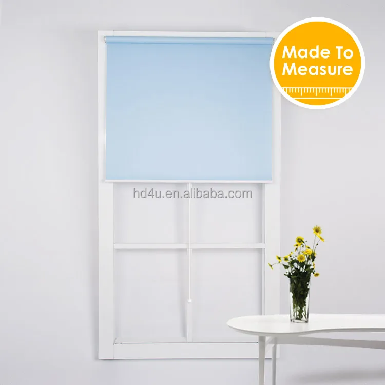 Top quality spring kit roller blinds with cordless design system waterproof fabric customized roller blinds window