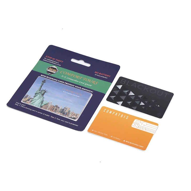 Secure Protection Card blocker Anti theft Card Rfid wallet Blocking Card