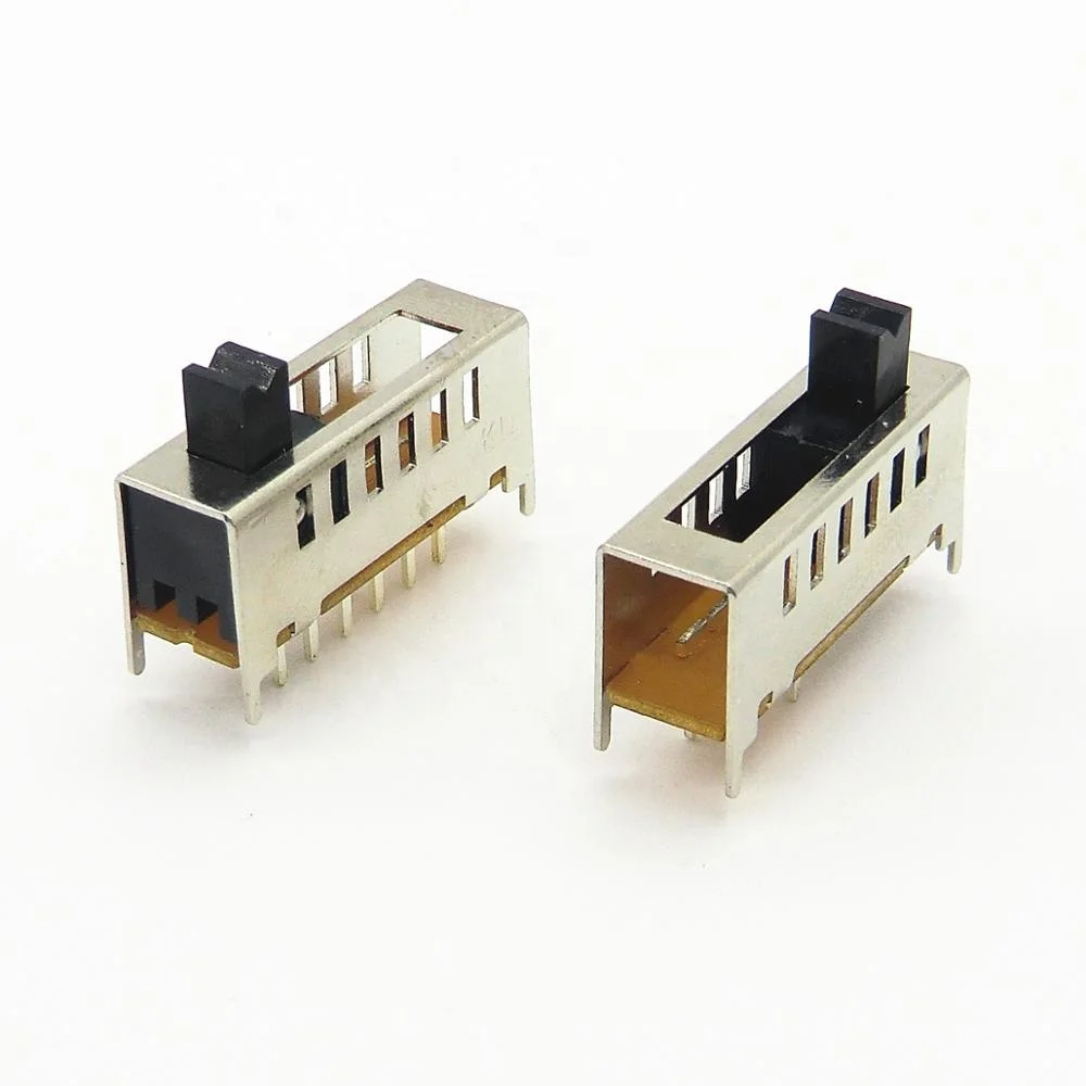 pcb mount 1p6t 6 position 6 way slide switch