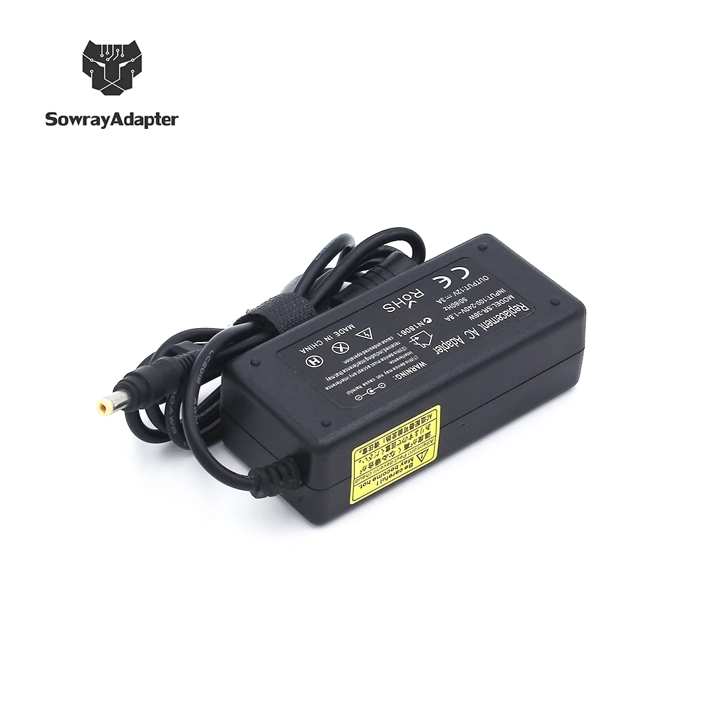 Universal Notebook Charger 12V 3A AC Adapter For asus Eee PC R33030 S101 4.8X1.7mm Mini LaptopPower Supply