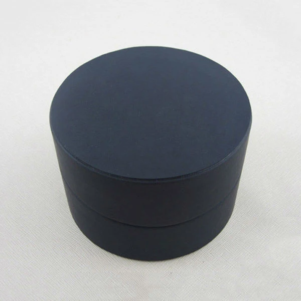 Custom Black Small Round Packaging Wax Cardboard Box with Lids