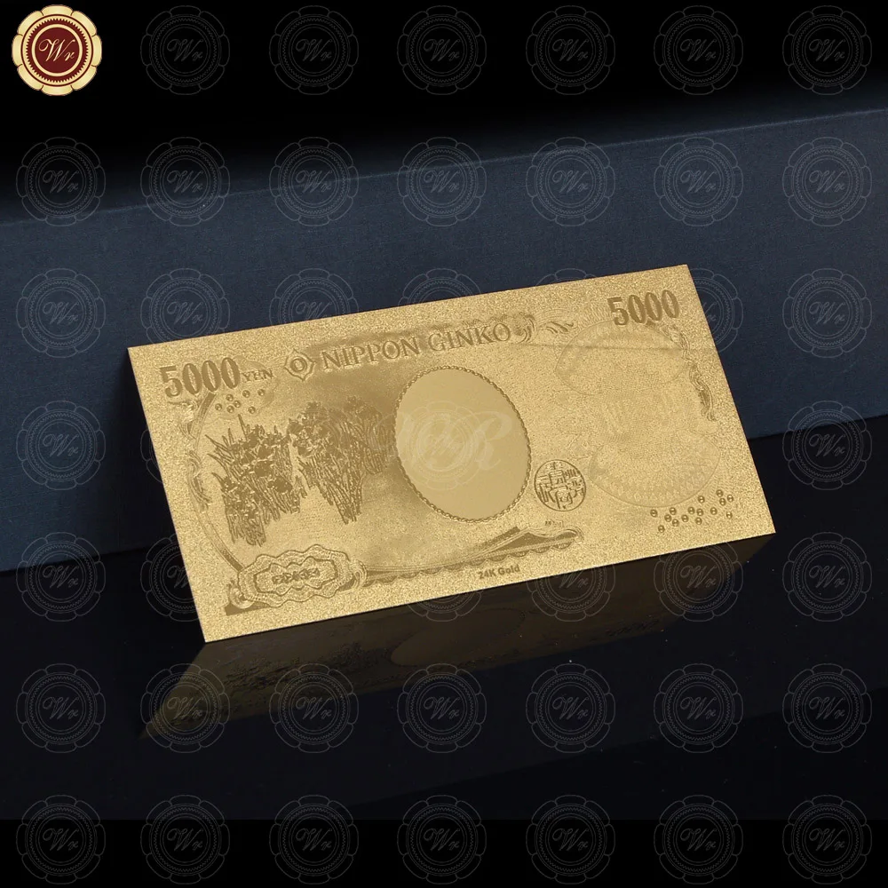 WR Japan 5000 Yen 999.9 24 Karat Gold Banknote Inazo Nitobe Gold Banknote