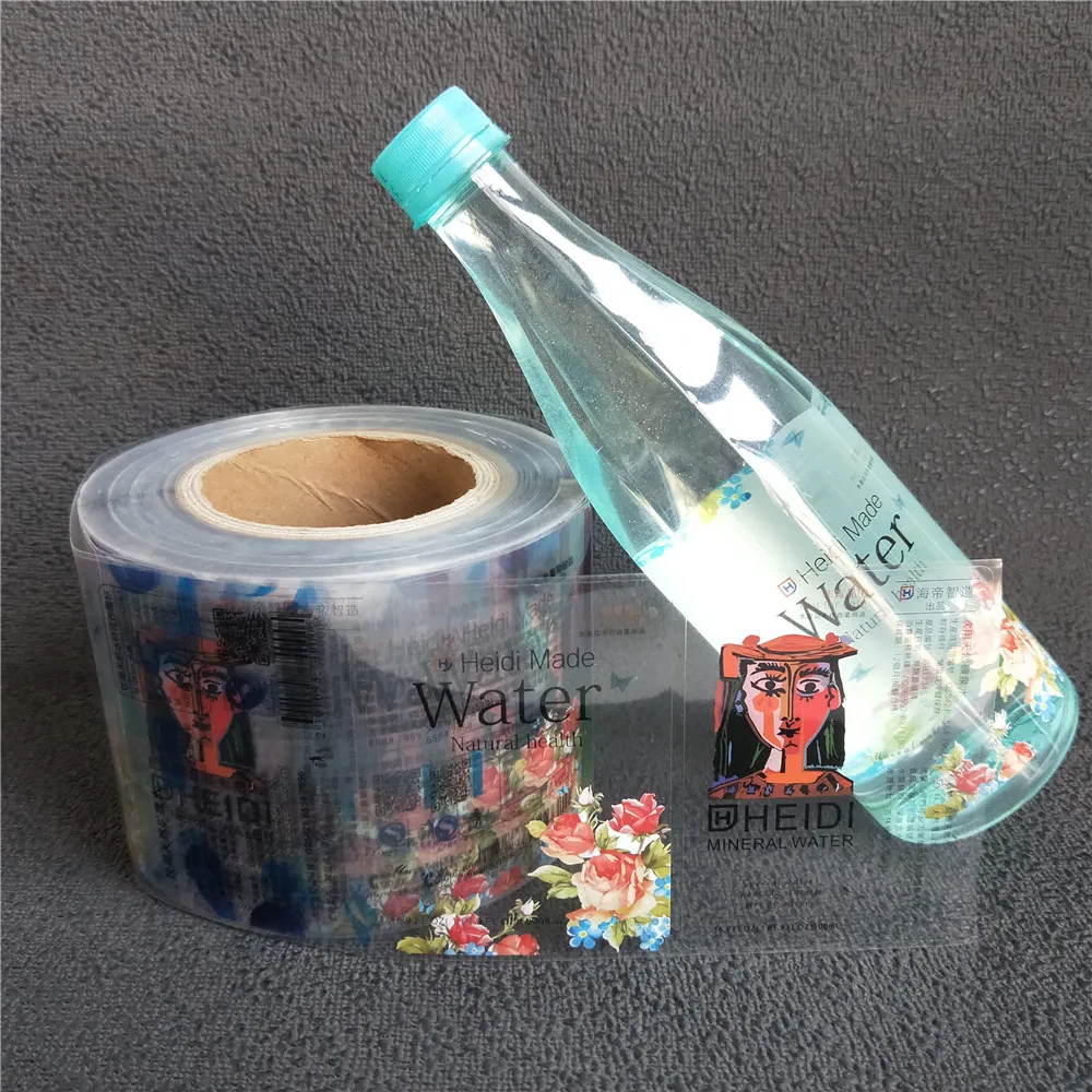 2023 new Factory Custom Transparent PE Vinyl Clear Stickers For Drinking Bottle Packaging Bottle  Labels