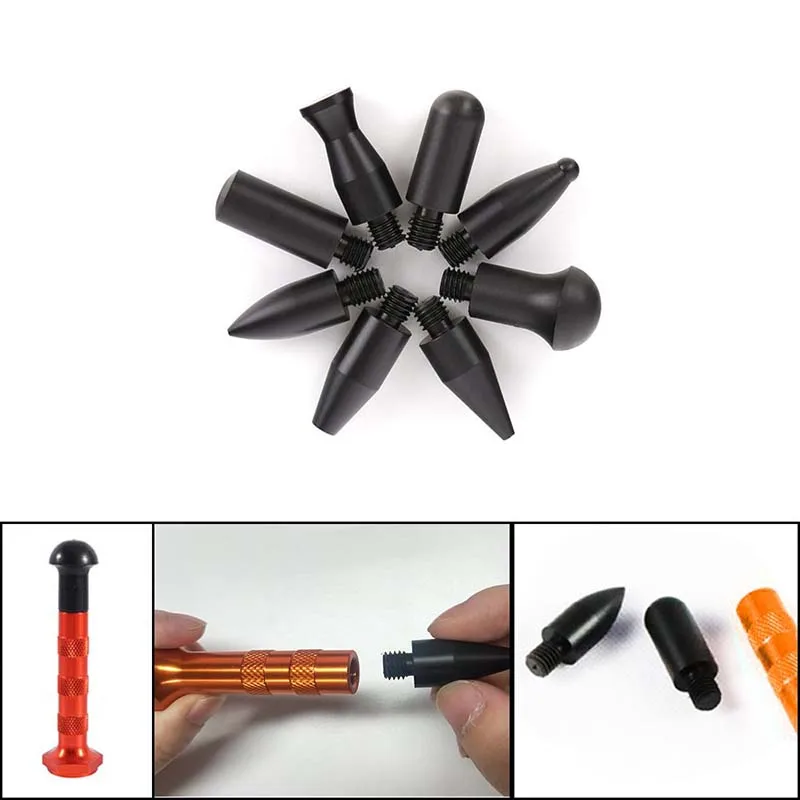 Auto Body Tools Paint less Dent Repair Knockdown Metal Tap Down Tools Dent Lifter Dent Fix Tools With 9 Heads