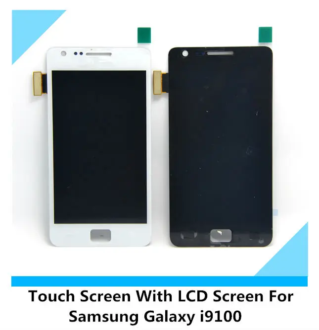 Оригинальный LCD с сенсорным экраном стеклянной панели планшета тяга для Samsung i9100 рамкой