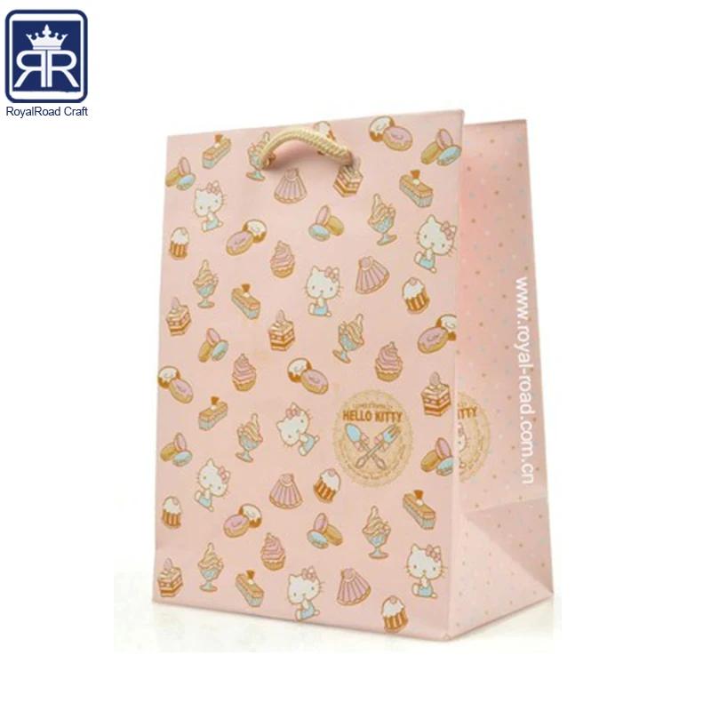 Manufacturer Wholesale customized A4 size Art Paper Bag with printing