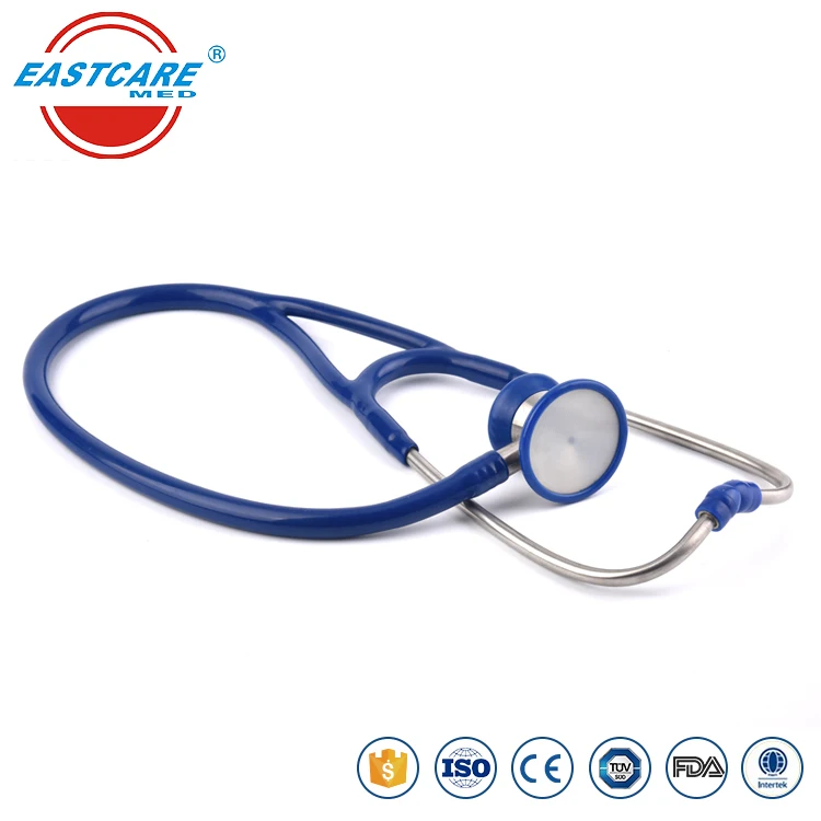 
Wholesale professional hospital diagnostic apparatus stainless steel dual head medical cardiology stethoscope 