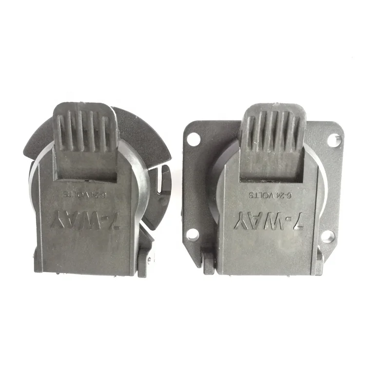 Chinese supplier 7 way pin 12V/24V vehicle side trailer end blade socket fast connector