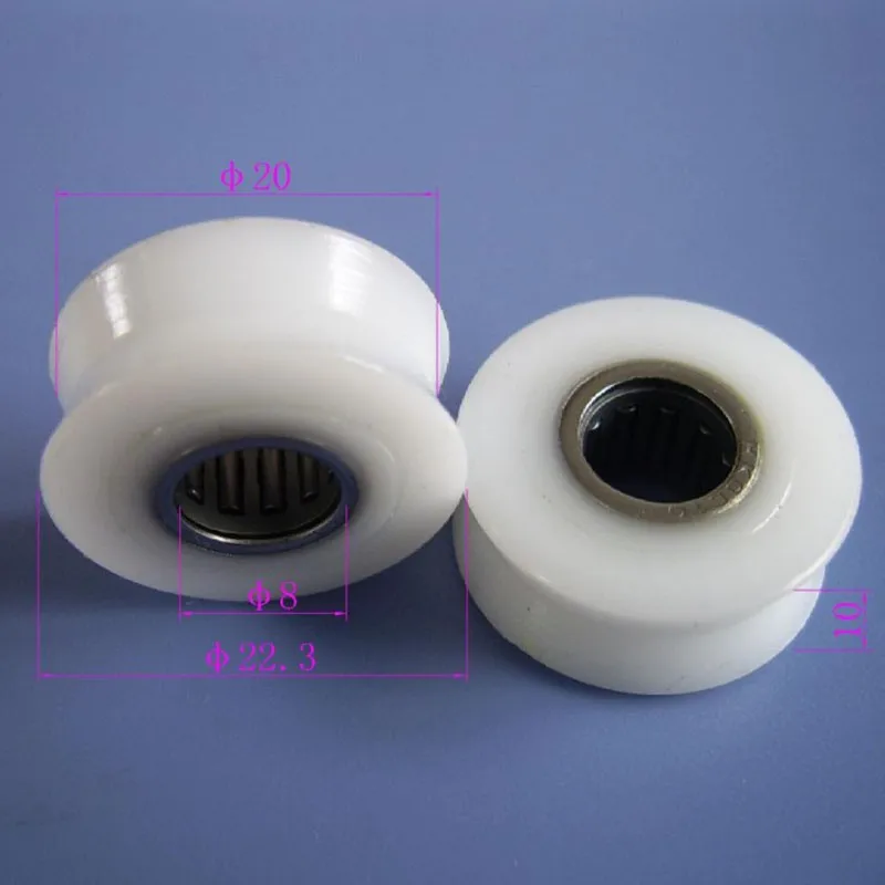 high quality good price promotion custom plastic nylon belt pulley wheels with bearings