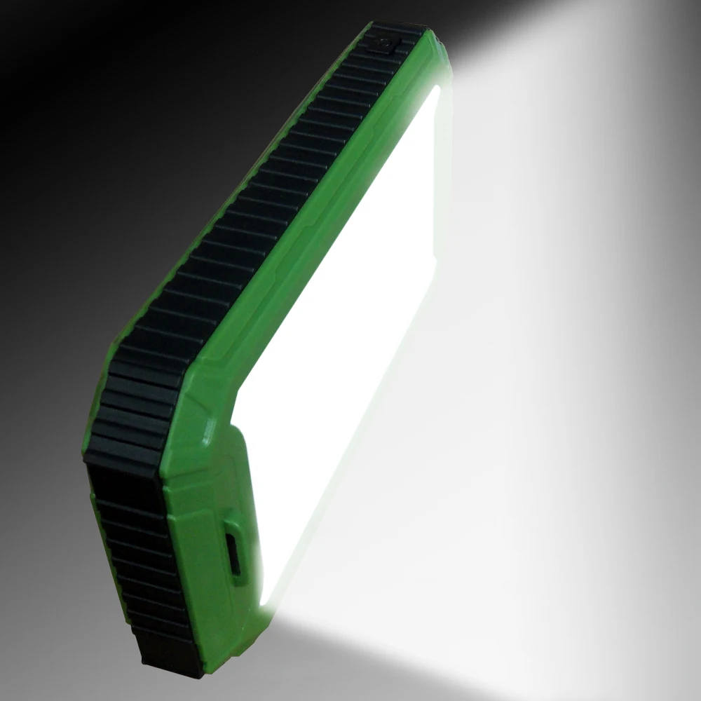 Портативный Power Bank 10000 мАч двойной выходы солнечное зарядное устройство со светодиодной подсветкой на открытом воздухе