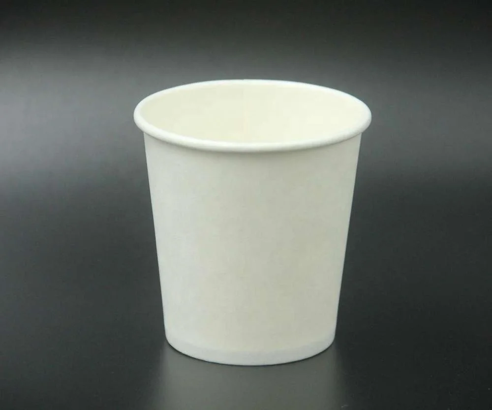 6.5oz 200ml Blank white paper coffee cup disposable
