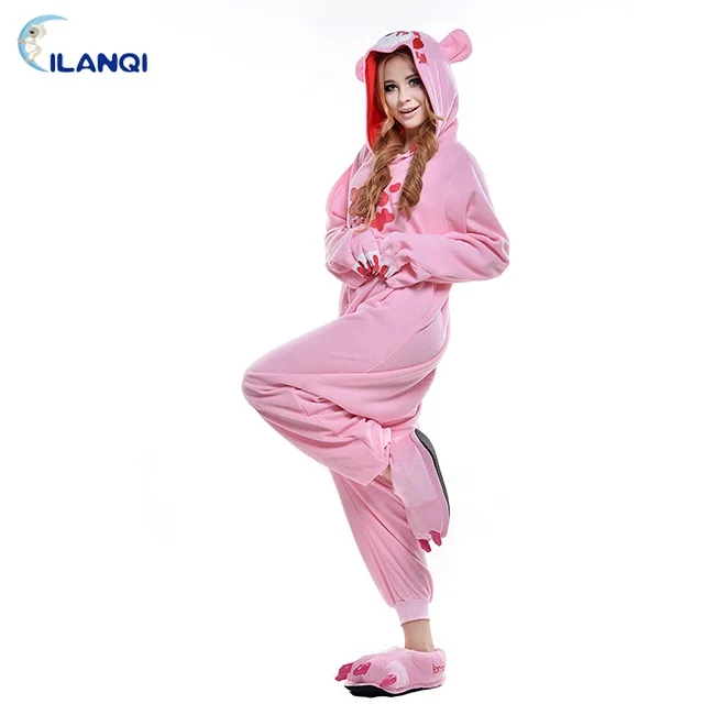 
Wholesale animal cosplay costume pink gloomy bear cartoon pajamas for halloween 