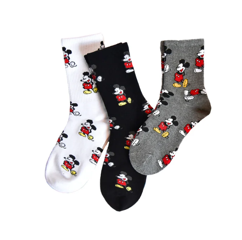 
New female tube socks Korean version school mouse cute teen girls personality cartoon socks 
