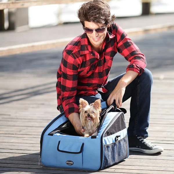 Foldable Pet Car Seat dog car booster seat Fashion Pet Dog Carrier