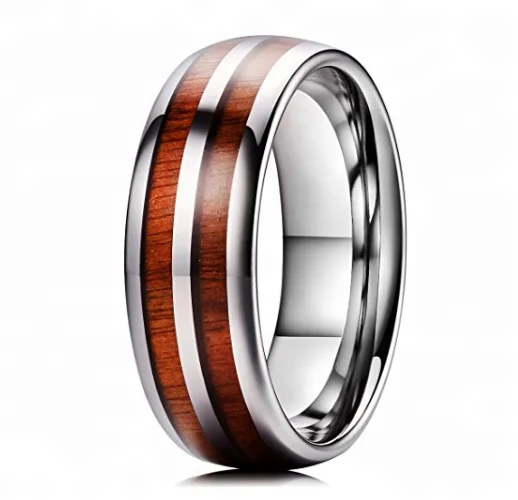 ring Wooden For Men Band  Tungsten Carbide jewelry Set wholesales rings