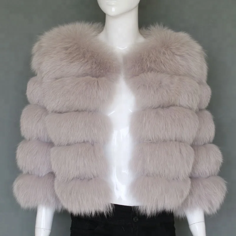 High quality real fox fur coat women fashion fur overcoat lady girls fur fashion jackets