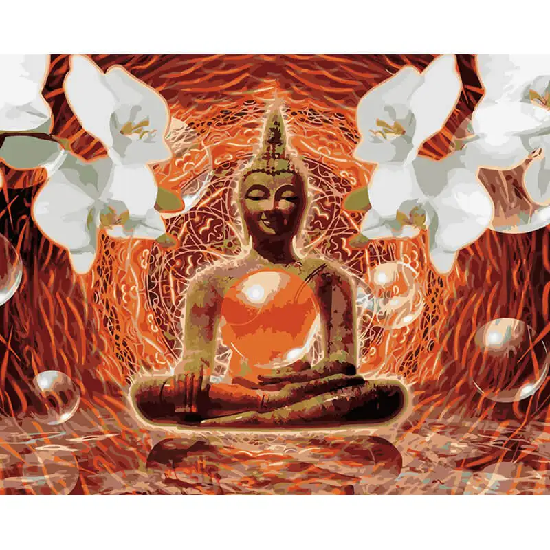 modern buddha canvas oil painting made in China
