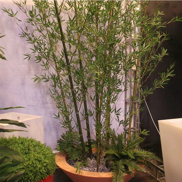 Realistic Decoration Artificial Indoor and Outdoor Decorative Trees Plastic Bamboo Fence