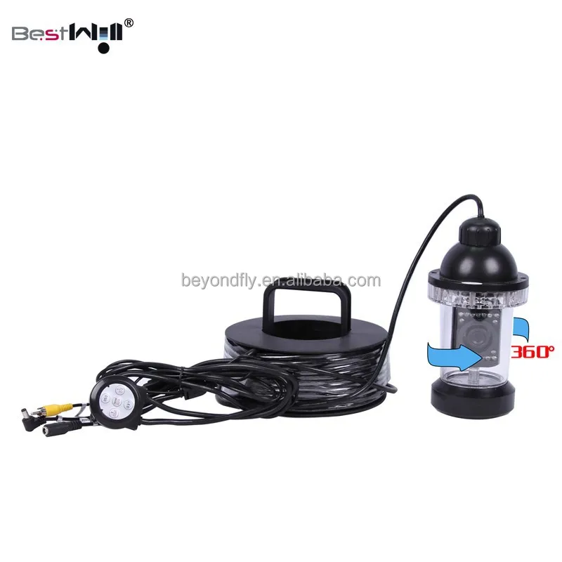 Подводная камера с поворотом на 360 градусов, подводная панельная камера CR006B, кабель от 20 м до 300 м