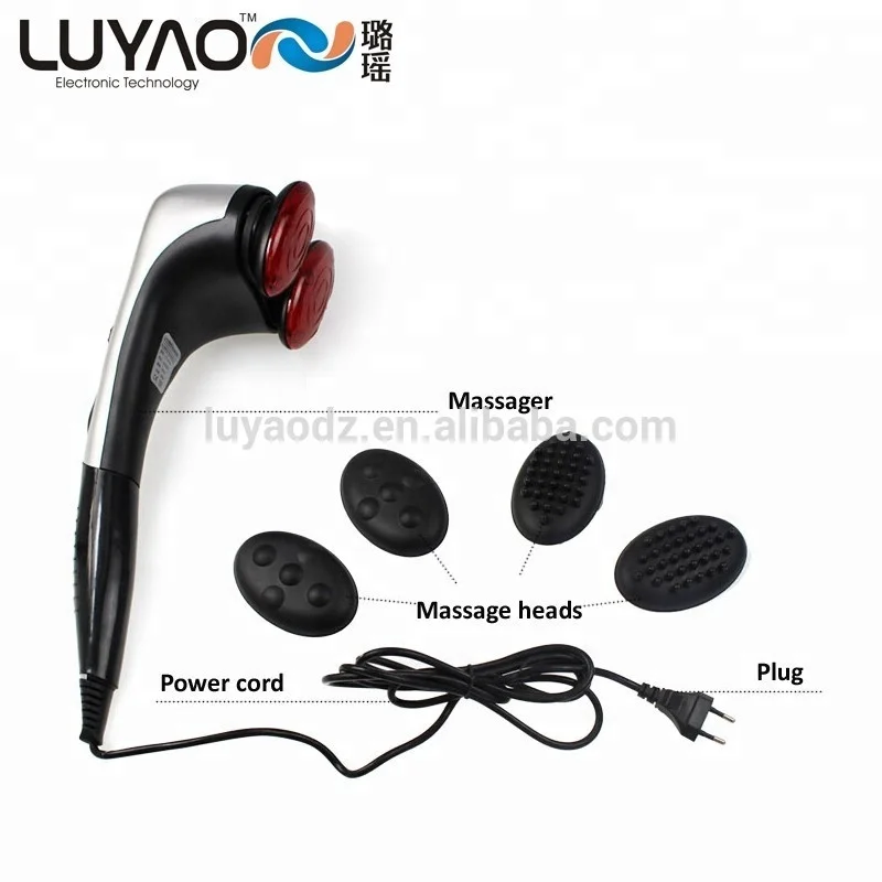 Powerful dual head handy body massager deep tissue percussion handheld massager LY-614A