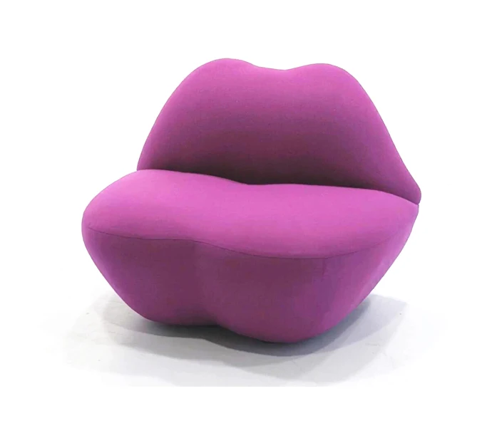 Modern style fabric sofa 1 seater  sex sofa chair  Lip chair